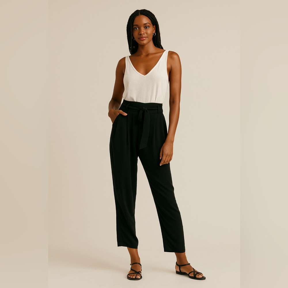 NWOT Socialite Black and White Jumpsuit with V-Neck size L